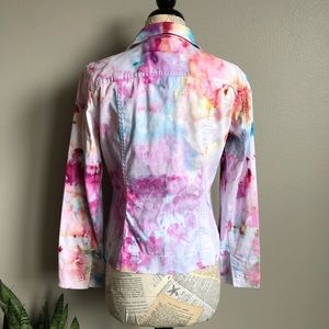 Upcycled Hand Dyed Button Up Jacket